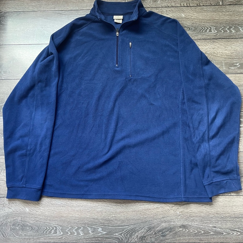 Men's Blue Quarter-Zip Fleece